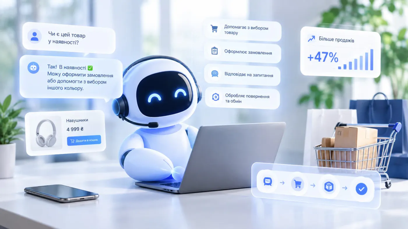 AI-агент для інтернет-магазину: консультує покупця, оформлює замовлення й обробляє повернення