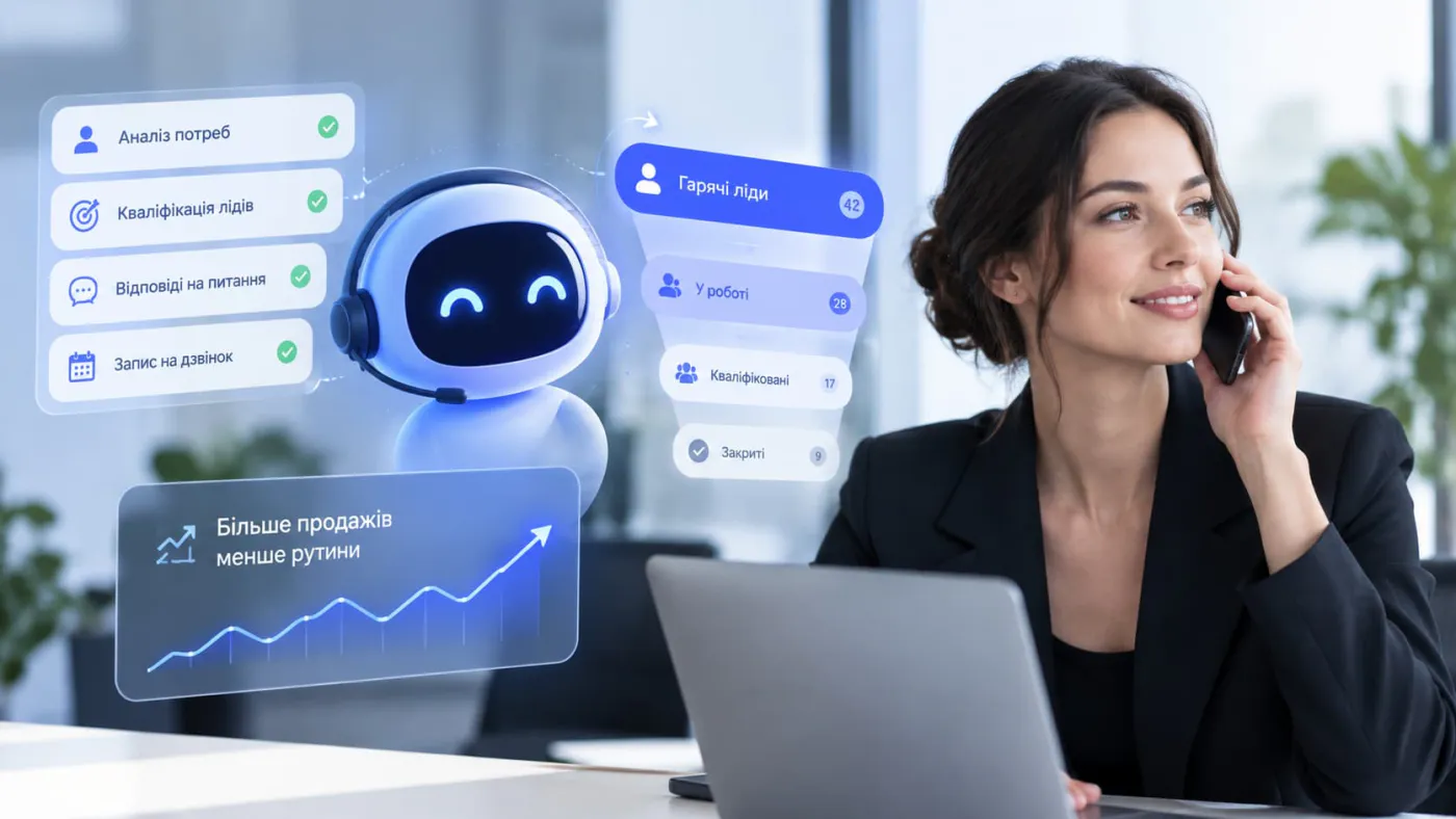 AI-агент для продажів: аналізує потреби, кваліфікує лідів і записує на дзвінок